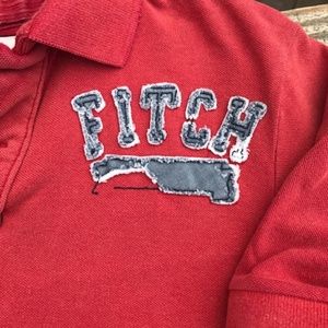 Abercrombie&Fitch Red Polo Shirt, XL